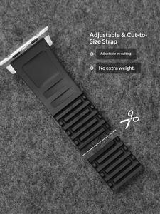 Nouveau design, bracelet en silicone réglable pour Apple Watch Ultra 2 Series 10 9 8 7 Se 6 5 4, bracelet sport pour homme pour Iwatch 49 mm 46 mm - Product Image 5