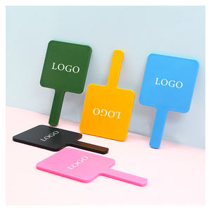 Espejo de bolsillo compacto de mano con logotipo personalizado con espejo de maquillaje de etiqueta privada para uso de belleza - Product Image 1