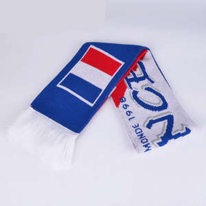Écharpe <span class=keywords><strong>de</strong></span> sport avec logo personnalisé en gros Écharpe d'équipe <span class=keywords><strong>de</strong></span> football Brésil <span class=keywords><strong>France</strong></span> Allemagne Écharpes tricotées pour fans <span class=keywords><strong>de</strong></span> football - Product Image 5