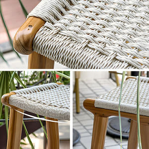 Gỗ cao quầy bar truy cập Phân ghế với trở lại thanh lịch ghế nhà hàng khách sạn ăn sáng thanh phân ghế cho nhà bếp - Product Image 3