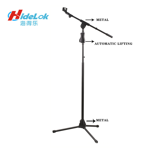 Custom Cheap Base Studio Professional Phone Adjustable Floor Double Holder Microphone Stand Tripod