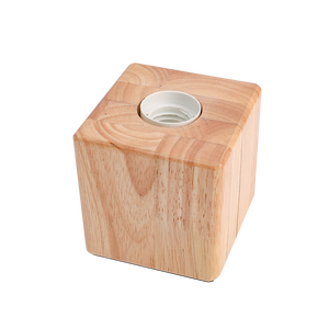 Hiện đại Retro gỗ trang trí đèn bàn cơ sở đa diện E27 kích thước khác nhau Đèn bàn phòng khách phòng ngủ đầu giường Đèn trang trí cơ sở - Product Image 5