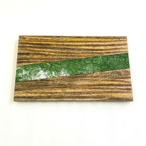 Planche à découper en bois et résine de qualité supérieure, durable, réutilisable, finition miroir, ustensile de cuisine, plateau de service, planches à découper, meilleur prix - Product Image 1