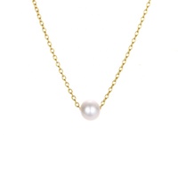 Bijoux minimalistes collier de perles en argent sterling 925