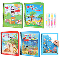 Livre de coloriage réutilisable pour enfants, livre d'images à l'eau, tableau de dessin, livre de dessin magique