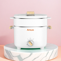 Cuisinière électrique multifonction carrée 2,5 L CB CE avec revêtement céramique antiadhésif et protection contre la cuisson à sec