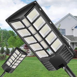 ไฟส่องสว่างลานจอดรถพลังงานแสงอาทิตย์แบบรวมทุกอย่างในหนึ่งเดียว พร้อมรีโมทคอนโทรล กันน้ำ ระบบเปิด-ปิดอัตโนมัติเมื่อมืด 1000W/2000W/3000W วัสดุ ABS ขายส่ง - Product Image 1