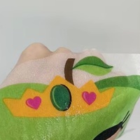 Masque en tissu OEM Y154-23 à motif imprimé personnalisé, à base de coton naturel et de substrat cellulosique, pour le soin de la peau