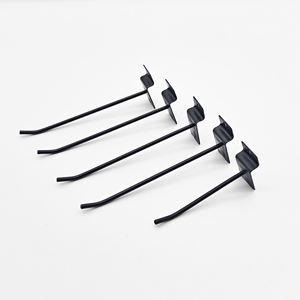 China suministra ganchos de exhibición de plástico de acero metálico, colgador de Slatwall de cascada de cartón de proveedor de gancho de Slatwall de Metal - Product Image 2