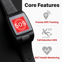 Reloj Inteligente VL12S 900mah 4G con Detección de Caídas, Frecuencia Cardíaca, Rastreador GPS, Llamada SOS, Recordatorio de Medicamentos, Reloj Inteligente para Personas Mayores