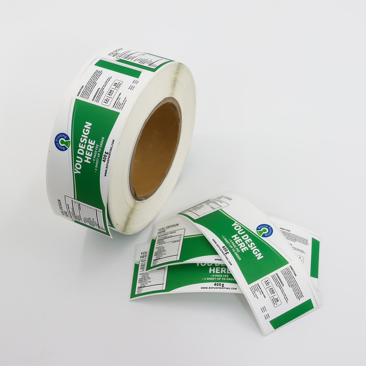 Custom Vinyl Logo Printed Waterproof Self-Adhesive Labels Sticker Roll for Craft & Photo Frame Packaging Decoration