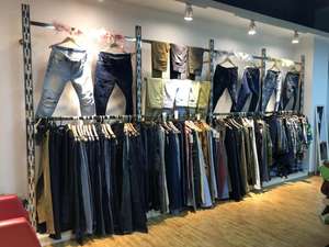 GZY 2020 Stock <span class=keywords><strong>Jeans</strong></span> originali alla moda da uomo <span class=keywords><strong>Jeans</strong></span> strappati Skinny con pietra lavata a basso costo - Product Image 5