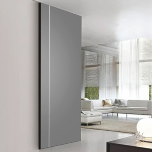 Minimalisme moderne Système de porte coulissante en bois affleurant Vente directe d'usine Fantôme Matériel caché <span class=keywords><strong>Mots</strong></span> clés Usine Porte coulissante - Product Image 3