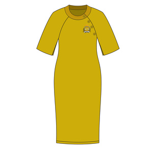 Fornitore di Maglioni Lavorati a Maglia ODM AKA Sorority, Abito da Lavoro a Vita Alta, <span class=keywords><strong>Polo</strong></span> con Collo Tondo, Manica Corta, <span class=keywords><strong>Vestito</strong></span> Lavorato a Maglia Ricamato - Product Image 1