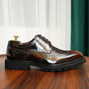 Zapatos Oxford de Hombre Británicos, Impermeables, de Cuero Genuino, Punta Cerrada, Hechos a Mano, para Boda, Formales, Casuales de Negocios, Antideslizantes, con Hebillas y Correas - Product Image 6