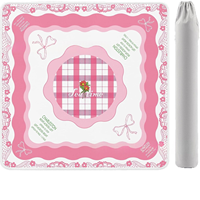 Tapis de Mahjong américain, tapis de table carré en caoutchouc avec marquages des règles de Charleston, tapis de jeu antidérapant et insonorisant avec sac