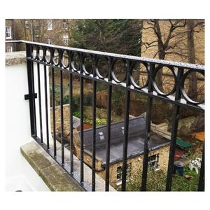 Rampe de balcon en fer forgé de haute qualité Prima, rampe en fonte, rampe en fer forgé d'<span class=keywords><strong>occasion</strong></span> - Product Image 5