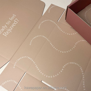 Grandes boîtes postales en papier ondulé de marque d'usine d'emballage personnalisé pour vêtements Boîte d'expédition en cartons de produits avec logo - Product Image 5