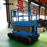 Plateforme élévatrice mobile électrique 12m 400kg, élévateur à ciseaux hydraulique sur chenilles, certifiée CE ISO, antidérapante