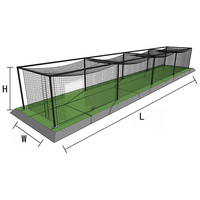Cage de frappe de baseball portable pliable et personnalisée de grande taille Cage de baseball de cricket en tunnel