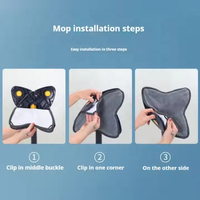 Offre Spéciale Vadrouille Plate Grande Multifonction 3-en-1 avec Tête Rotative et Recharge Microfibre pour Outils de Nettoyage Domestique Vadrouille Triangle