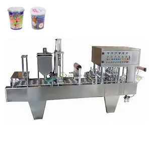 Automatic Cup Water Filling and Sealing Machine for 100g Yogurt