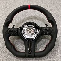 Volant en cuir de haute qualité avec bande bleue M Sport pour BMW F10 F15 X5 X6 F30 F32 F80 F82 M3 M4 M5
