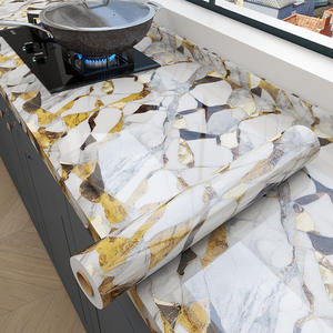 Autocollant de cuisine résistant aux hautes températures : film épais en marbre imperméable pour comptoirs en quartz et cuisinières - Product Image 3