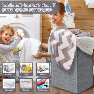 Contenedor de Reciclaje de 100L Contenedor de Recolección de Botellas con Tapa Bolsa Extraíble - Product Image 5