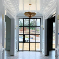 Lámpara Colgante LED de Techo, Estilo Nórdico Simple, Diseño de Flor Redonda de Cobre, para Sala de Estar, Dormitorio, Estudio, Comedor