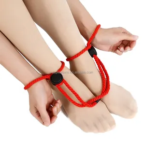 Handcuffs Sex Toys Adjustable Bondage Slave Cotton Rope handcuffs for couples