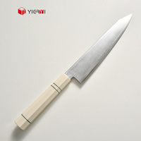 Couteau de cuisine professionnel Kiritsuke, acier rapide HAP40, cœur en acier, 3 couches, manche octogonal en faux ivoire