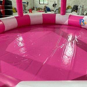 Piscines gonflables roses commerciales avec tente en PVC, parcs aquatiques à thème, style pour enfants, natation pour les installations <span class=keywords><strong>de</strong></span> divertissement, utilisation en aire <span class=keywords><strong>de</strong></span> <span class=keywords><strong>jeux</strong></span> - Product Image 4