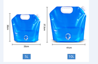ActEarly Nouvelle Arrivée Randonnée Camping Sac À Eau Bière Jus Huile utilisée Sans BPA 5L pliable réservoir d'eau sac avec robinet
