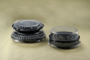 Scatola Rotonda per Torte King Star Usa e Getta 8/10/11 Pollici Scatola <span class=keywords><strong>in</strong></span> <span class=keywords><strong>Plastica</strong></span> per Torte <span class=keywords><strong>con</strong></span> <span class=keywords><strong>Coperchio</strong></span> a Cupola Trasparente <span class=keywords><strong>Vassoio</strong></span> per Torte di Compleanno - Product Image 2