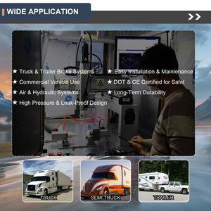 לדחוף להתחבר קו הבלם אוויר נקודה אביזרי פליז האיחוד <span class=keywords><strong>tee</strong></span> <span class=keywords><strong>45</strong></span> מעלות המרפק צינור לחץ גבוה צינור משאית - Product Image 6