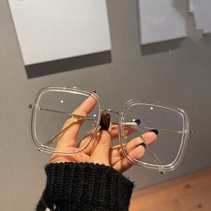 Marco óptico cuadrado blanco cuadrado <span class=keywords><strong>coreano</strong></span> de gran tamaño, antifatiga, <span class=keywords><strong>bloqueador</strong></span> de luz azul, filtro de bloqueo, gafas de ordenador de corte azul - Product Image 4