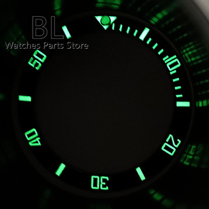 Đồng hồ bliger viền đồng hồ bằng gốm 30.5mm * 38mm viền đồng hồ 24 giờ siêu xanh dương/xanh lá cây dạ quang phù hợp với vỏ đồng hồ 40mm 41mm - Product Image 6