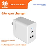 Adaptador de Corriente USB DC de 65W 5V 1A 2A 3A, Fuente de Alimentación Conmutada para Portátiles, Móviles y Tabletas