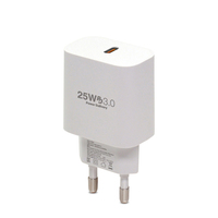 Chargeur de téléphone portable à charge rapide GaN 25W Type C PD, certifié KC 220, avec logo laser gratuit, vente en gros, produit phare en Corée