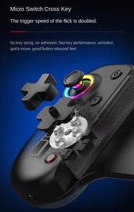 Terbaru RGB Double Hall Rocker BSP-D8 Pro e-sport permainan peregangan pegangan <span class=keywords><strong>Joystick</strong></span> untuk PS XBOX <span class=keywords><strong>ANDROID</strong></span> Aksesoris permainan - Product Image 5