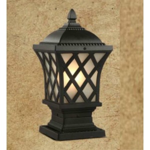 Lampadaire carré en aluminium à LED, noir bronze, base E27, éclairage extérieur pour jardin - Product Image 3
