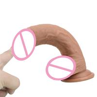 Realistischer Dildo mit flüssigem Silikon und starkem Saugnapf, G-Punkt und Anal stimulator, Sexspielzeug für Erwachsene für Frauen Männer Paar