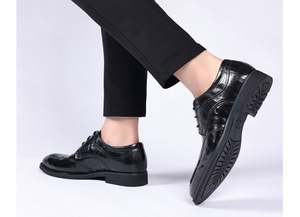 Zapatos de Otoño de Alta Gama Personalizados para Hombre, Formales de Negocios, de Cuero Genuino, con Cordones, Impermeables - Product Image 6