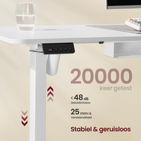 Bureau d'angle électrique en L au design moderne, réglable en hauteur, pour le gaming et le bureau, avec fonction convertible