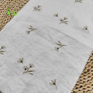 Nhà cung cấp Trung Quốc vải lanh in 100% nguyên chất dùng cho may mặc - Product Image 3