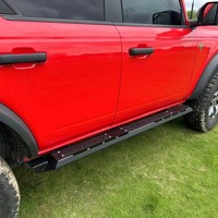 Accessoires tout-terrain 4x4, marchepieds latéraux en acier au manganèse noir pour Ford Bronco