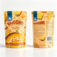 Stand Zipper Pouches Moisture Resistant Composite Packaging Bags for Vegetable Soup, Custom Pattern Printing Available