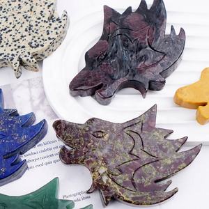 Nueva Llegada: Placas de Cristal Talladas a Mano con Gemas de Feng Shui, Adornos de Granate y Lapislázuli para Meditación, Regalo - Product Image 2