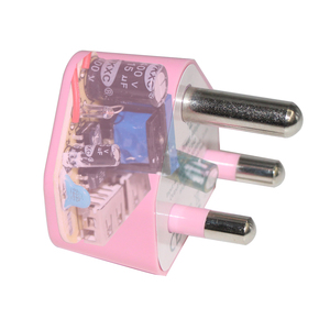 Chargeur mural double USB personnalisé OEM 5V 2.1A Type M adaptateur secteur 3 broches sud-africain PC ABS ignifuge CE RoHS Usine - Product Image 3